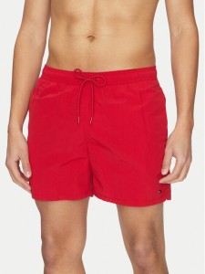 Tommy Hilfiger Szorty kąpielowe UM0UM03477 Czerwony Regular Fit