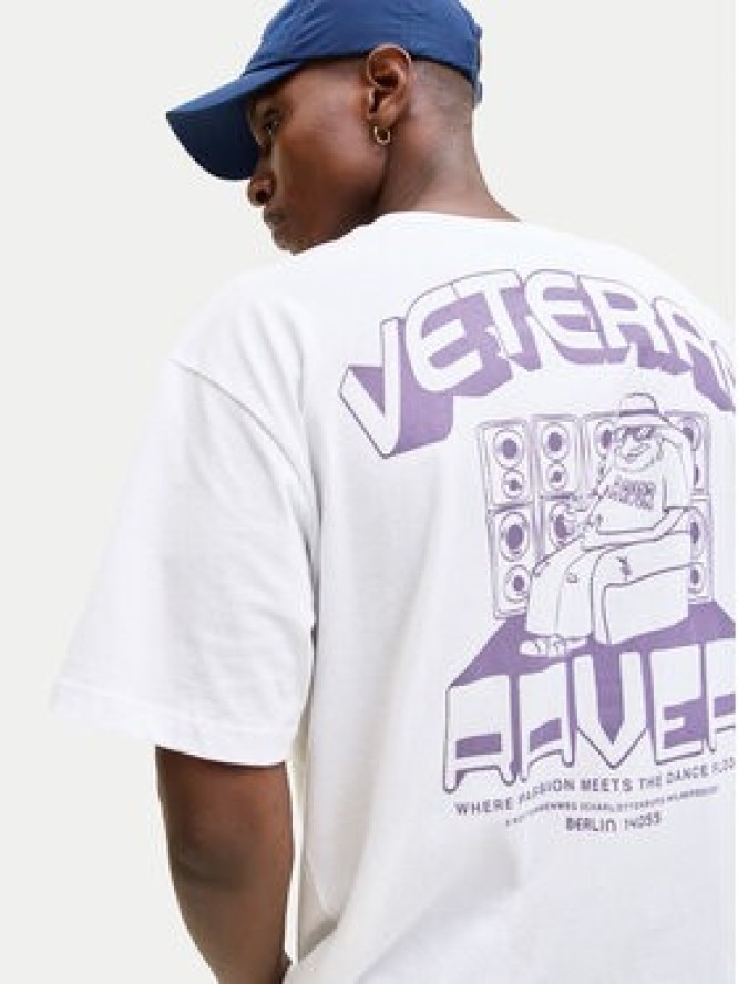 Jack & Jones T-Shirt Raver 12301189 Biały Relaxed Fit