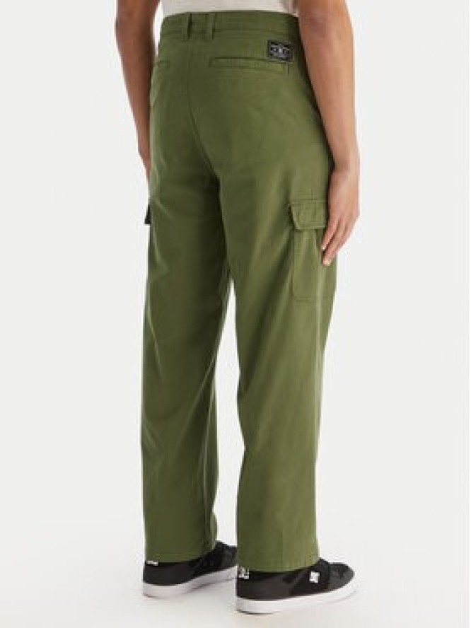 DC Shoes Spodnie cargo Worker Baggy Chino Cargo EDYNP03170 Zielony Relaxed Fit