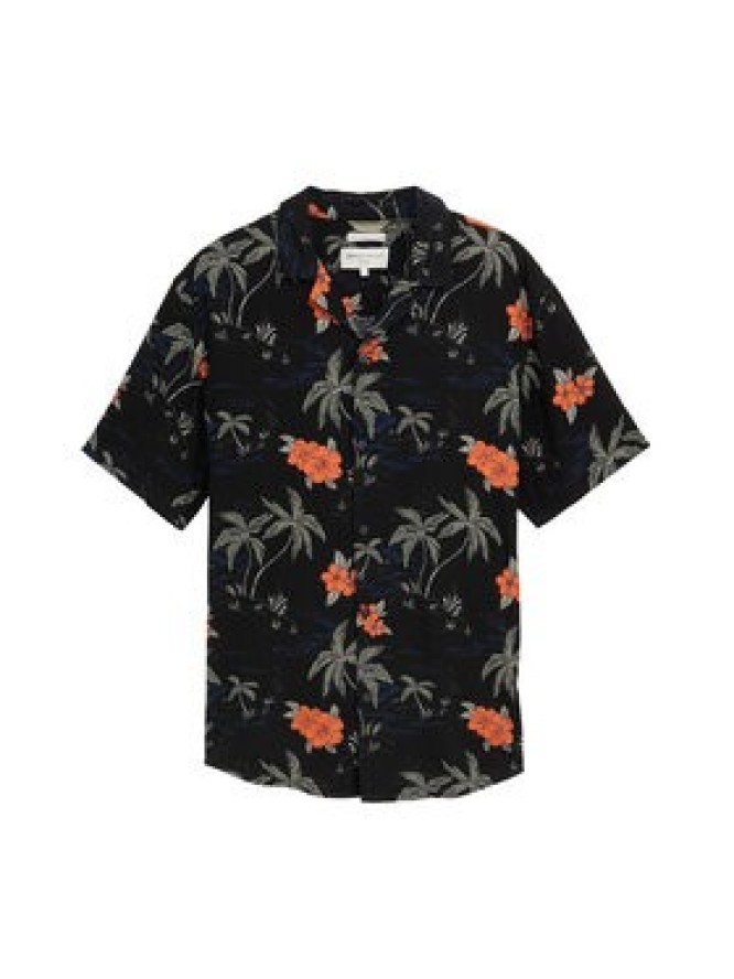 Tom Tailor Denim Koszula 1045191 Czarny Relaxed Fit