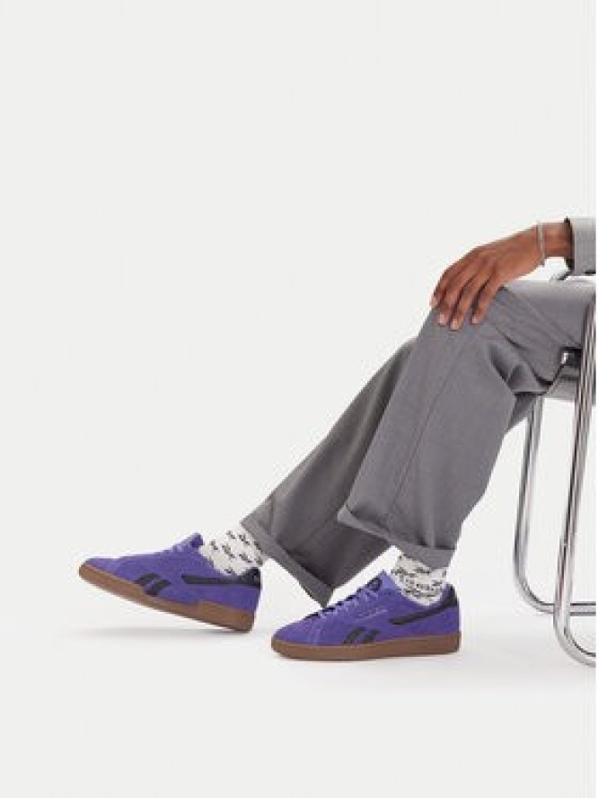 Reebok Sneakersy EO-CLUB C GROUNDS UK 100228140 Fioletowy