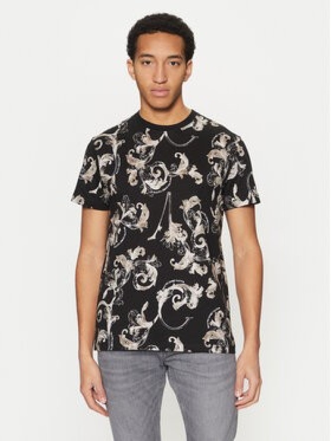 Versace Jeans Couture T-Shirt 78GAH6S0 Czarny Slim Fit
