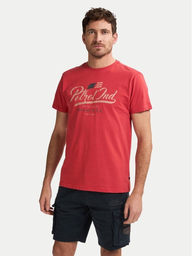Petrol Industries T-Shirt M-1050-TSR600 Czerwony Regular Fit