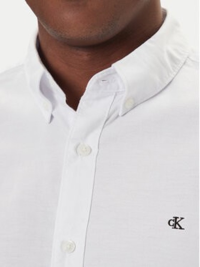 Calvin Klein Jeans Koszula Oxford Classic LV140EM125 Biały Regular Fit