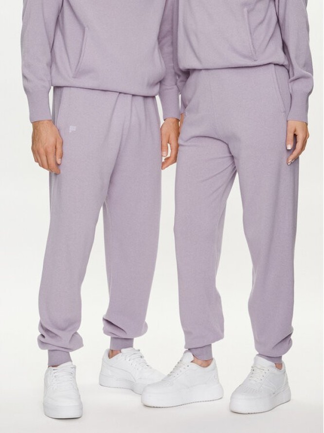 Pangaia Spodnie dresowe Archive Recycled Cashmere Fioletowy Loose Fit