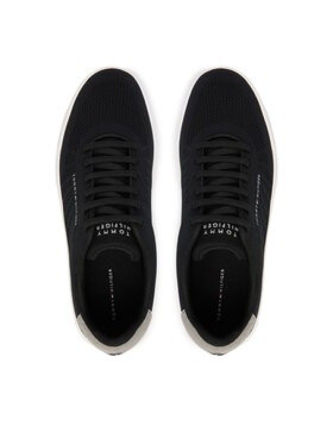 Tommy Hilfiger Sneakersy Th Court Knit FM0FM05823 Czarny