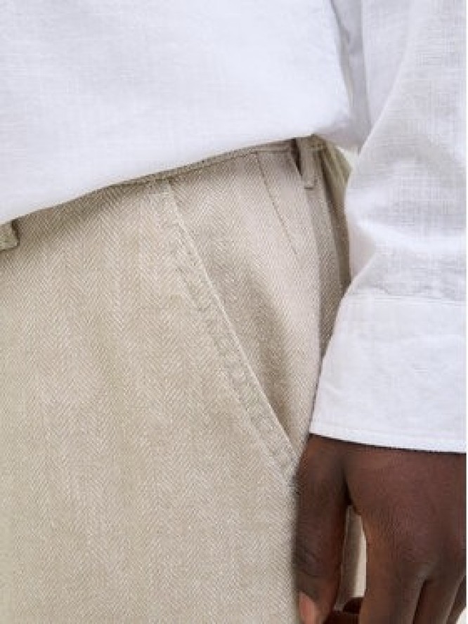 Jack & Jones Chinosy Karl Mykonos 12269371 Beżowy Loose Fit