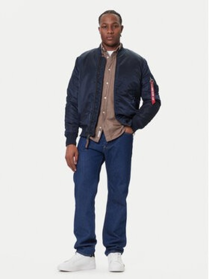 Alpha Industries Kurtka bomber Ma-1 Vf 59 Long 168100 Granatowy Slim Fit