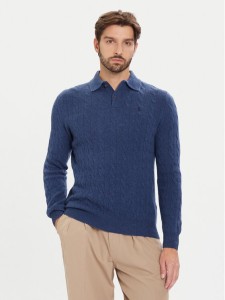 Polo Ralph Lauren Sweter 710974165003 Granatowy Regular Fit