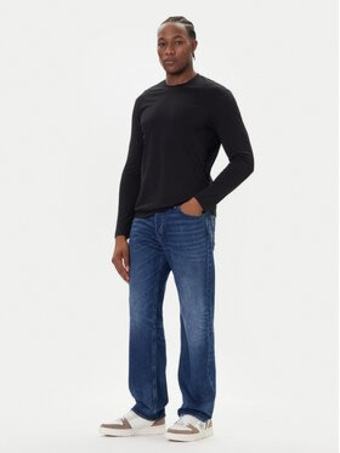 Bugatti Longsleeve 8330-85044D Czarny Regular Fit