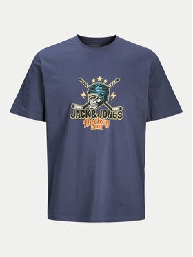 Jack & Jones T-Shirt Eight Skull 12264841 Granatowy Standard Fit