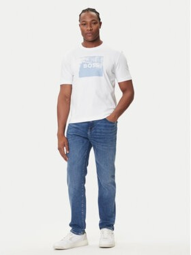 BOSS T-Shirt Te_Wheel 50546381 Biały Regular Fit
