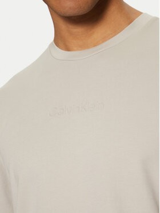 Calvin Klein T-Shirt K10K114167 Beżowy Slim Fit