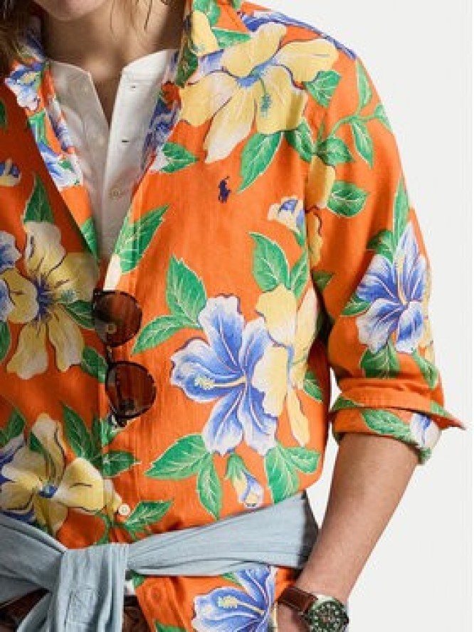 Polo Ralph Lauren Koszula 710B14226001 Pomarańczowy Classic Fit