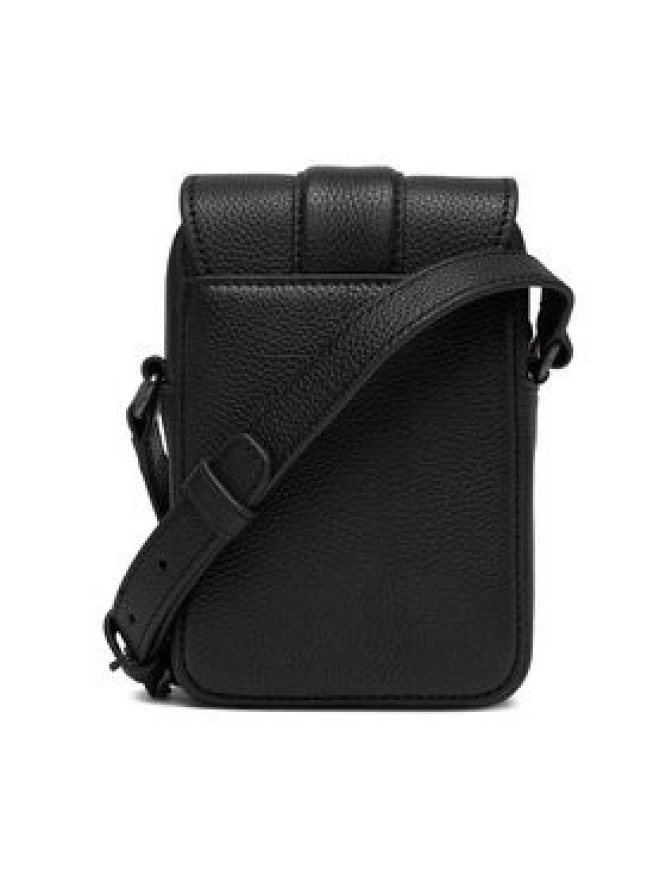 Calvin Klein Saszetka Leather Slim Flap Reporter LV04D3323G Czarny