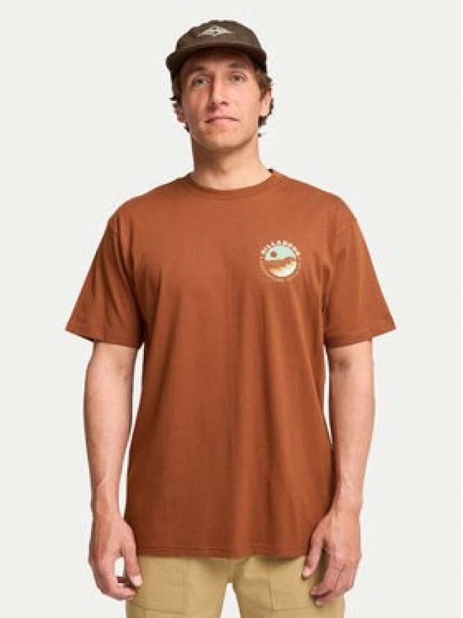 Billabong T-Shirt Rockies EBYZT00380 Brązowy Regular Fit