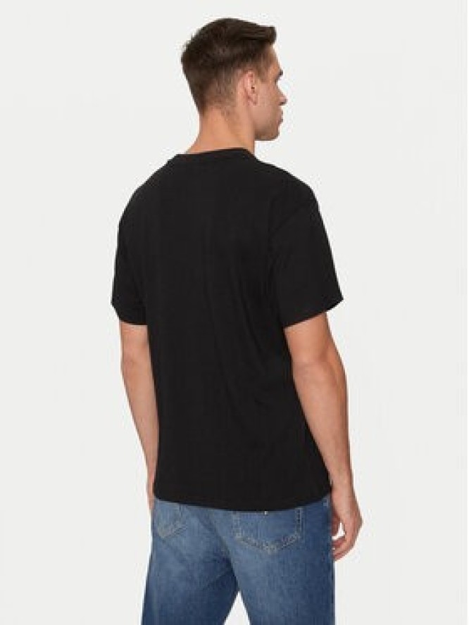 Schott NYC T-Shirt TSCLIFF1 Czarny Regular Fit