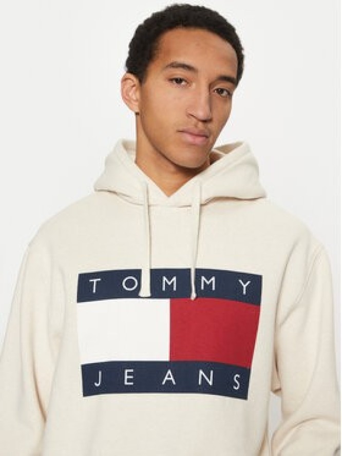 Tommy Jeans Bluza Flag DM0DM21174 Beżowy Regular Fit