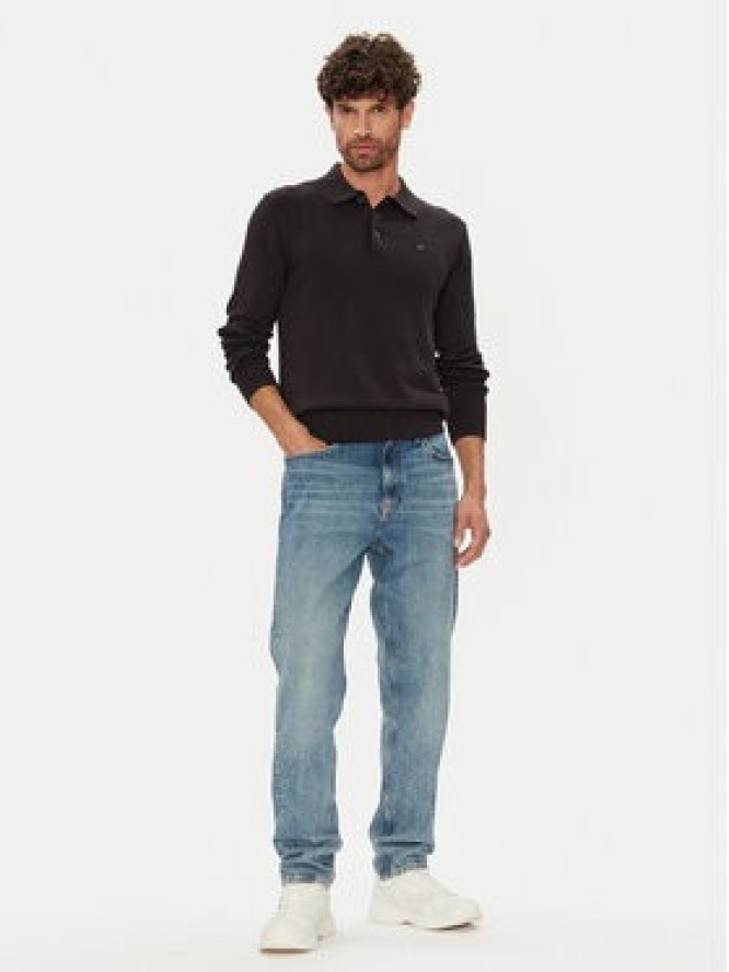 Tommy Jeans Sweter Essential DM0DM20304 Czarny Slim Fit