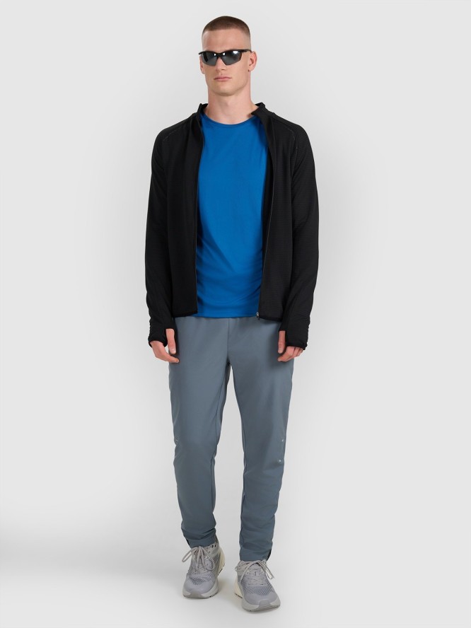 4F Bluza do biegania regular szybkoschnąca męska - czarna L