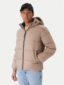 Tommy Jeans Kurtka puchowa Essential DM0DM19786 Beżowy Regular Fit