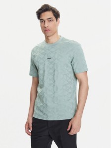 BOSS T-Shirt 50538184 Zielony Relaxed Fit