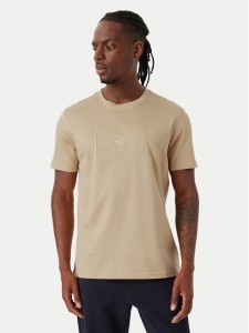 Beverly Hills Polo Club T-Shirt P-FW26M-TS1536 Beżowy Regular Fit