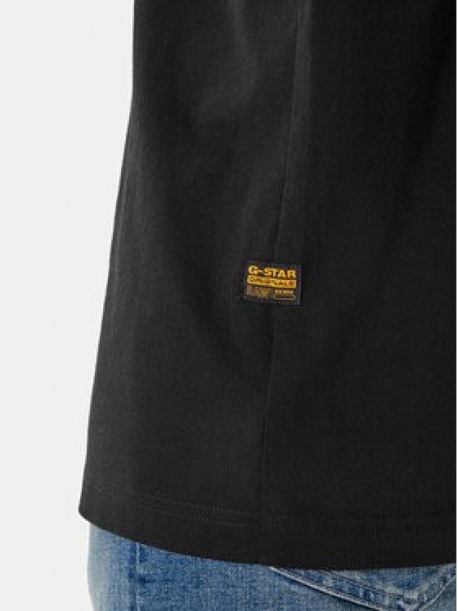 G-Star Raw T-Shirt G Icon Graphic D28823-E385 Czarny Regular Fit