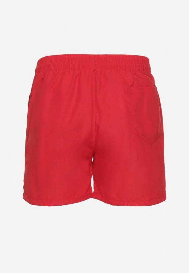 Czerwone Szorty ze Wzorem Palmy Liraselle