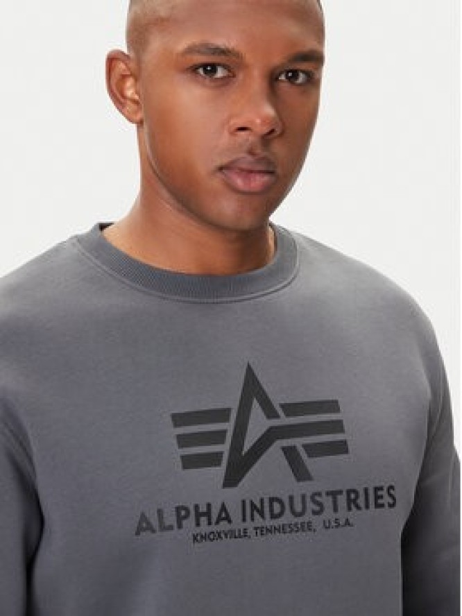 Alpha Industries Bluza Basic 178302 Szary Regular Fit