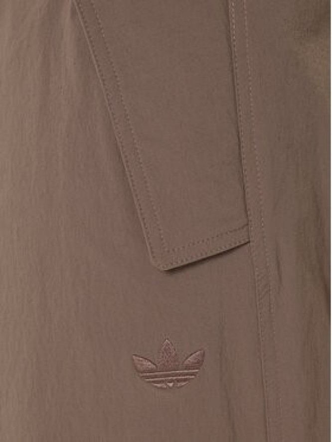 adidas Spodnie materiałowe Premium Essentials Utility Parachute JW1087 Brązowy Loose Fit
