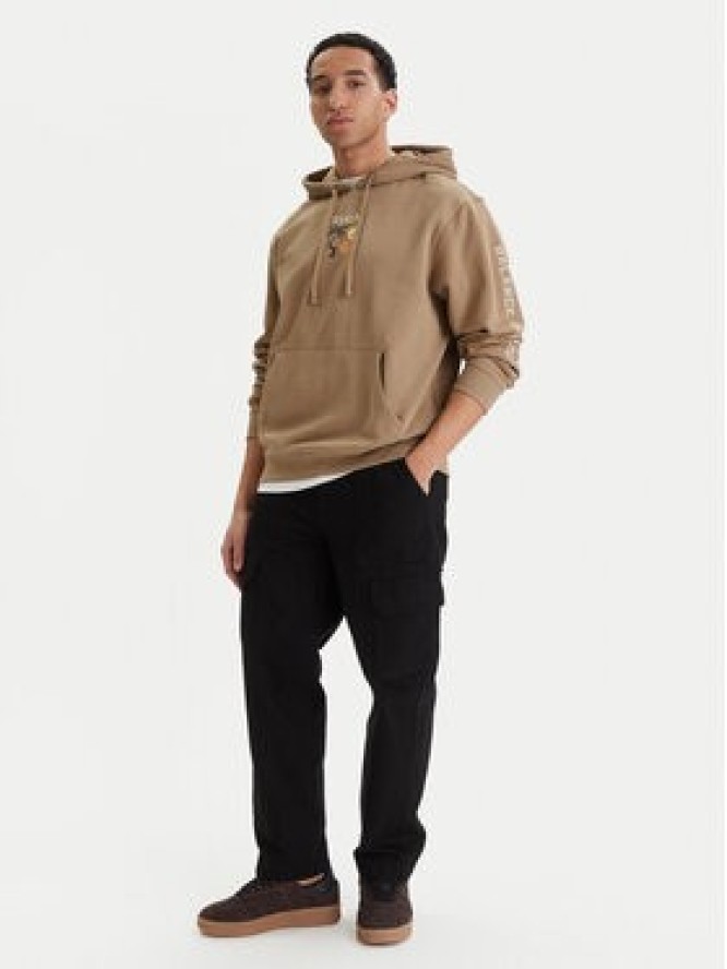 RVCA Bluza Deep Think EVYSF00138 Beżowy Boxy Fit