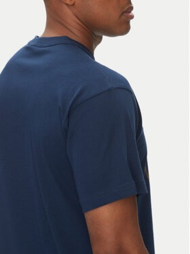 Versace Jeans Couture T-Shirt 78GAHT01 Granatowy Regular Fit