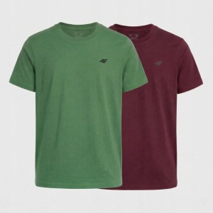 KOSZULKA MĘSKA LIMITOWANA 4F T-SHIRT KOMPLET ZESTAW 2 SZTUKI L M3948 SS26