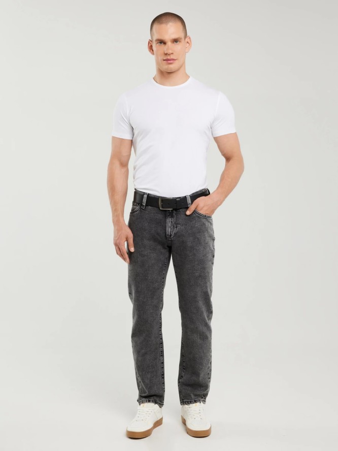 Jeansy męskie dopasowane szare Martin 994