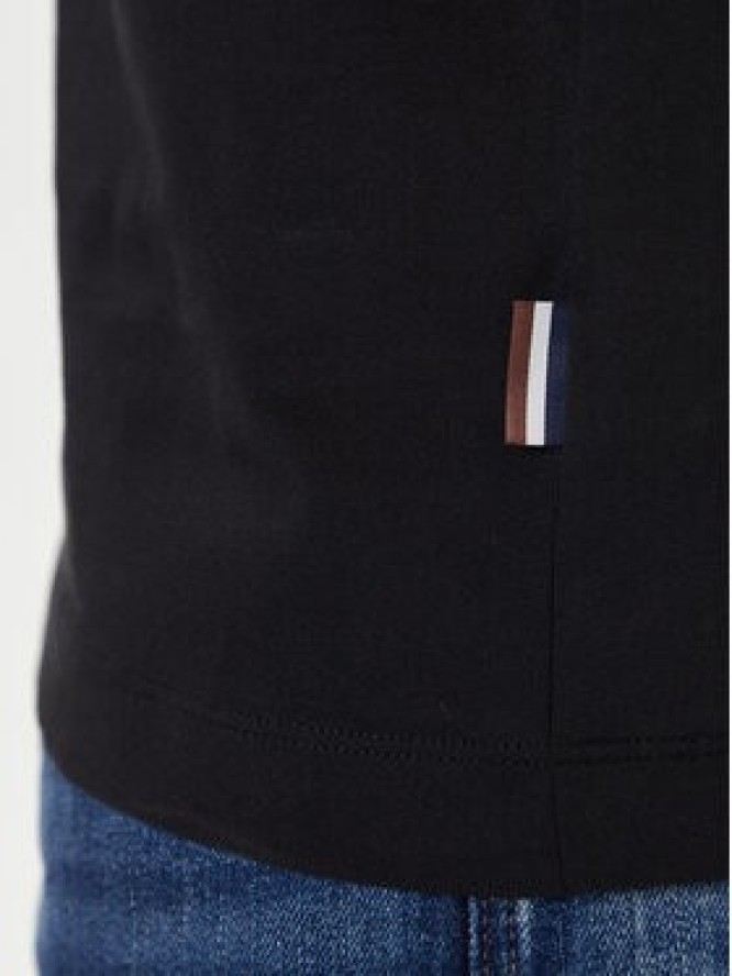 Bugatti Longsleeve 8330-85044D Czarny Regular Fit