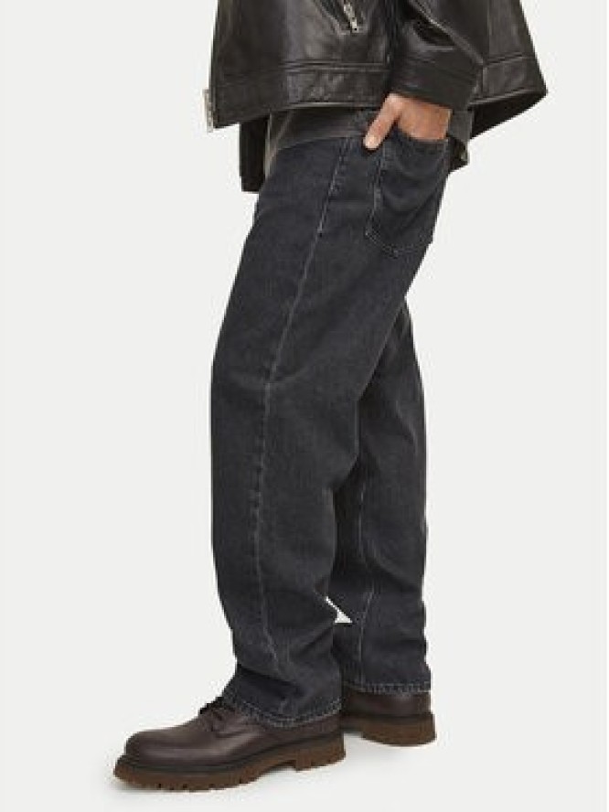 Jack & Jones Jeansy Eddie 12252764 Czarny Loose Fit