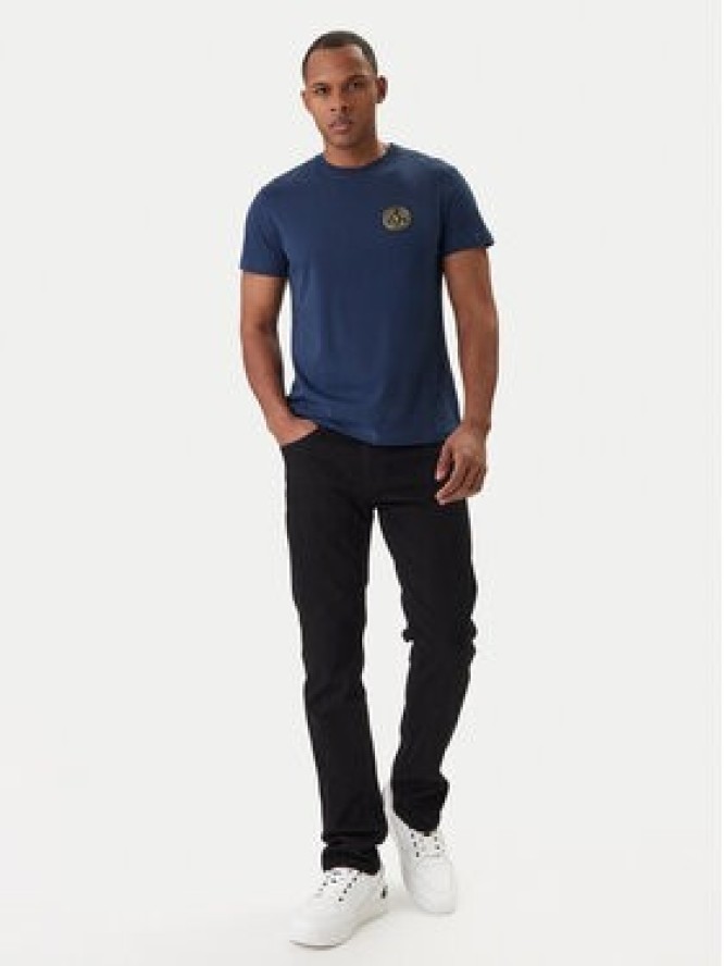 Versace Jeans Couture T-Shirt 80GAHT03 CJ00T Niebieski Regular Fit