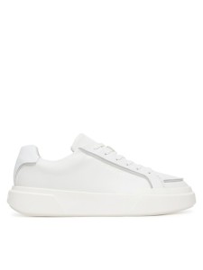 Calvin Klein Sneakersy Chunky Cupsole Lace Up Lth Pinch YM0YM01454 Biały
