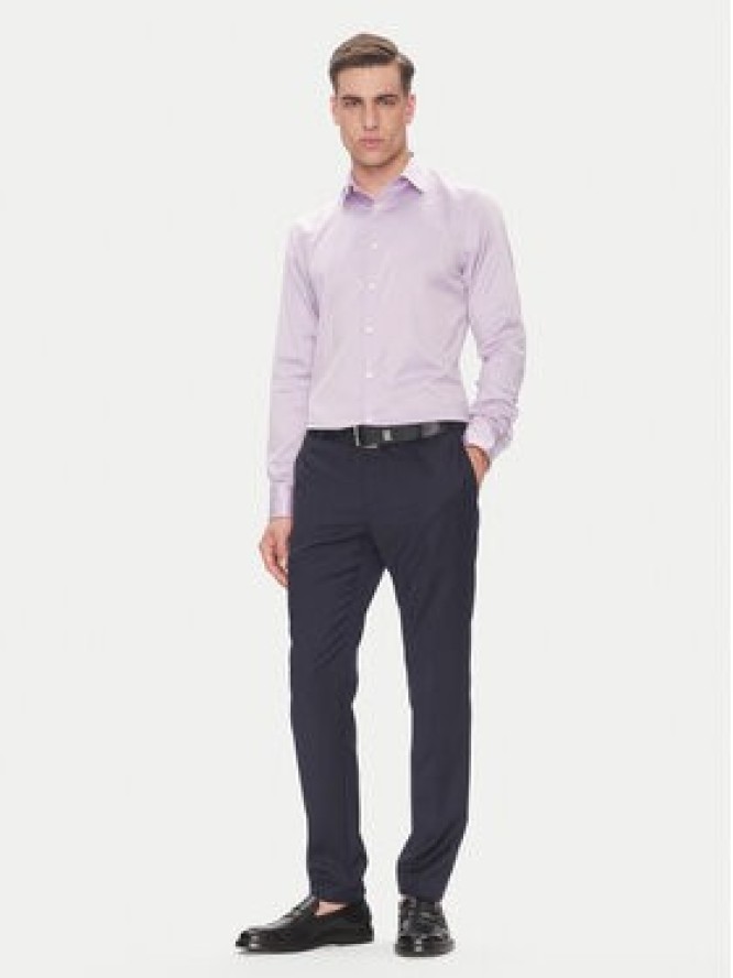 Calvin Klein Koszula LV019EU035 Różowy Slim Fit