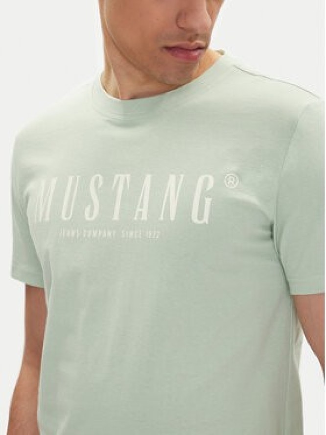 Mustang T-Shirt Austin 1016480 Zielony Regular Fit