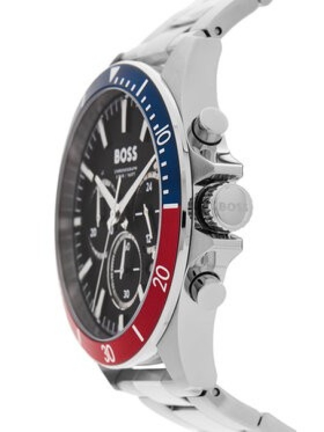 BOSS Zegarek Troper 1514108 Srebrny