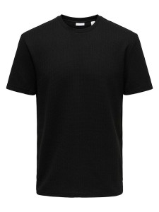 ONLY & SONS Koszulka "Onstrey" w kolorze czarnym rozmiar: M