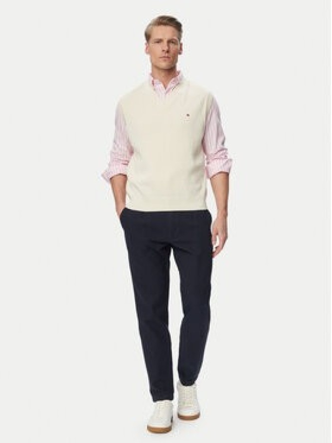 Tommy Hilfiger Sweter MW0MW43244 Kremowy Regular Fit