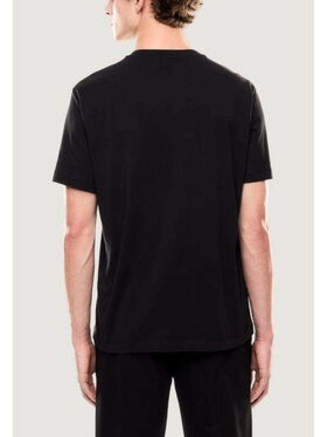 EA7 Emporio Armani T-Shirt 7M001412 AF22264 MC004 Czarny Regular Fit