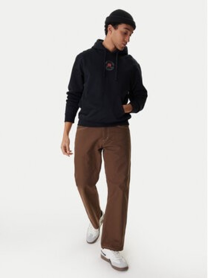 RVCA Bluza Roses Poster EVYSF00135 Czarny Regular Fit