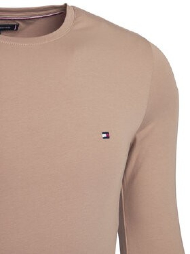 Tommy Hilfiger Longsleeve MW0MW10804 Beżowy Slim Fit