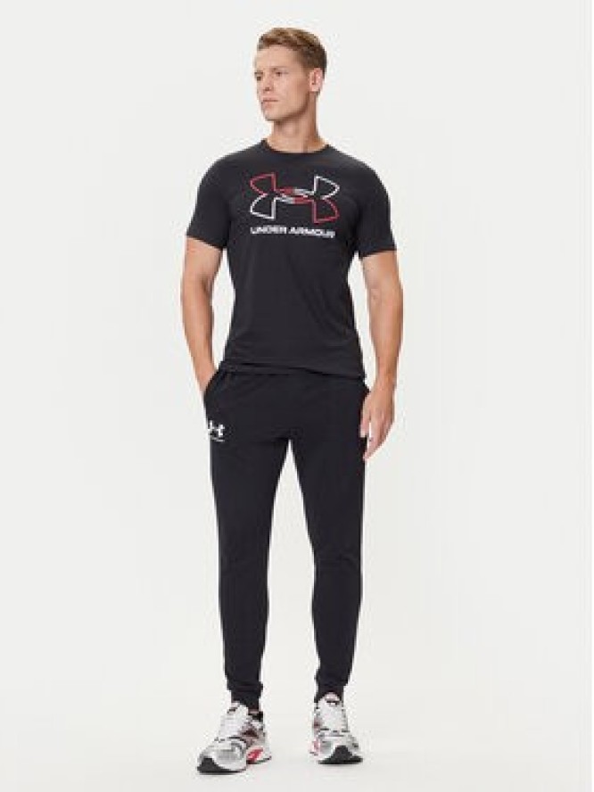 Under Armour T-Shirt Ua Gl Foundation Update Ss 1382915-001 Czarny Loose Fit