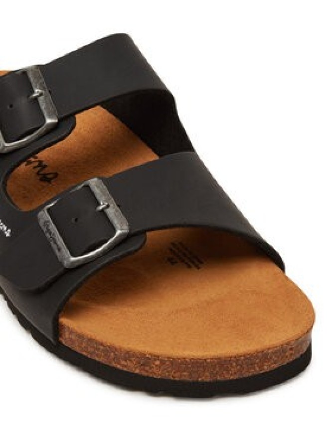 Pepe Jeans Klapki PMS90108 Czarny