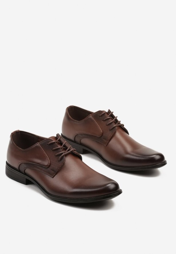 Ciemnobrązowe Półbuty Menesio